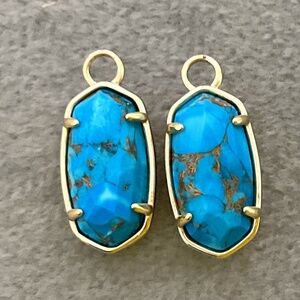 Kendra Scott-Charms for hoop earrings.  Turquoise